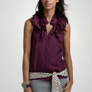 J. Crew Sleeveless Silk Blouse